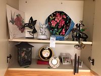 Overview of entire lot inside cabinet