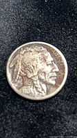 Obverse view showing Indian head and 1913 date
