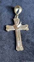 Full view of cross pendant front