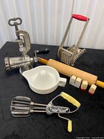 Group shot of all utensils