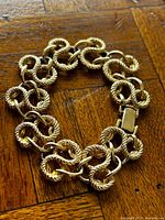 Full bracelet laid flat showing link pattern