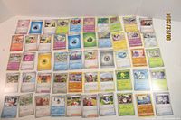 Full layout of all 50 Pokémon cards