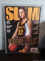 Front cover of SLAM magazine showing Caitlin Clark