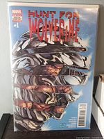 Front view of Hunt for Wolverine #1 comic in bag and board