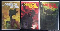 Front view of three bagged Oblivion Song comic books Issues 1, 4 variant, 6