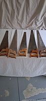 All five hand saws laid out showing handles and blades