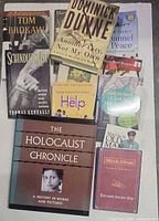 All twelve books laid out; titles and covers visible