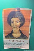 Full view of poster showing portrait image and gallery text