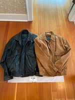Both jackets laid flat, full view