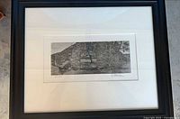 Full framed photograph showing mat and frame