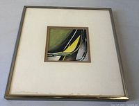 Front view of framed miniature painting