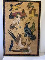 Full view of framed painting showing entire composition and frame