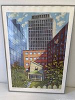 Full view of framed print showing artwork and frame