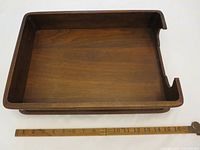 Top view showing full interior and wood grain