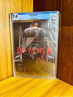 Front view of CGC slab showing full comic cover