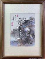Full view of framed painting