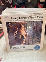 Stack topped by Beethoven Album 1 LP