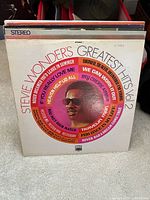 Front of stack showing Stevie Wonder Greatest Hits Vol.2 jacket