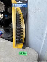 Front view of sealed 12-piece Power Fist star bit socket set