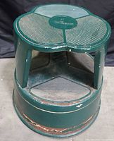 Full view of green Cramer Kik-Step stool