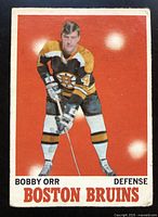 Front view of Bobby Orr card