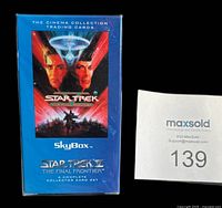 Front of sealed SkyBox Star Trek V card set box
