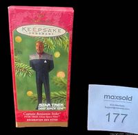 Front of ornament box showing product name and image