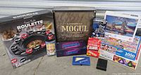 All boxed games and puzzles arranged together for scope of lot