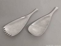 spoon and fork front view