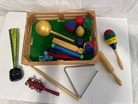 Top view of crate and instruments showing full lot