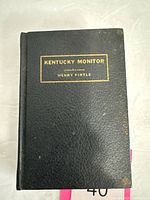 Front cover showing title Kentucky Monitor by Henry Pirtle