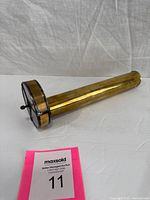 Full view of brass kaleidoscope side profile