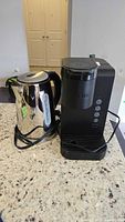 Lagostina kettle and Keurig brewer side by side on countertop