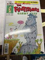 Front cover of The Flintstones Giant Size comic issue 1 in protective bag