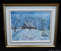 Framed painting full view