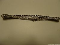 Full view of sterling silver diamond tennis bracelet