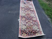 Full view of carpet runner laid flat