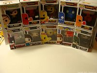 Group shot showing all boxed figures front view