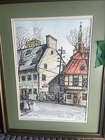 Framed Claude Bleau print showing full artwork, mats and frame