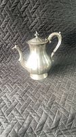 Full view of sterling silver teapot