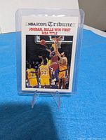 Front of Michael Jordan #542 card in holder