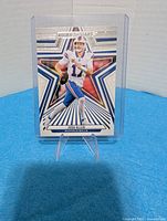 Front of Josh Allen 2024 Panini Rookies & Stars card in top loader