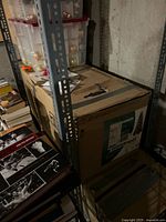 Closed carton showing tree brand and specifications