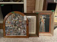 Group shot of all three framed prints