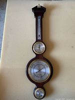 Full view of Harvey Miller banjo weather station showing all gauges