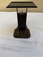 Front view showing platform and base wear