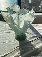 Full view showing ruffled rim and coloration