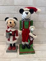 Both Mickey and Minnie nutcrackers full view