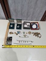 overview of lot with ruler for scale