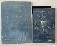 Both blueprint maps side-by-side for size and titles